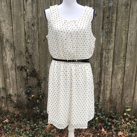 Elle Polka Dot Dress Size 14 - Picture 2 of 8